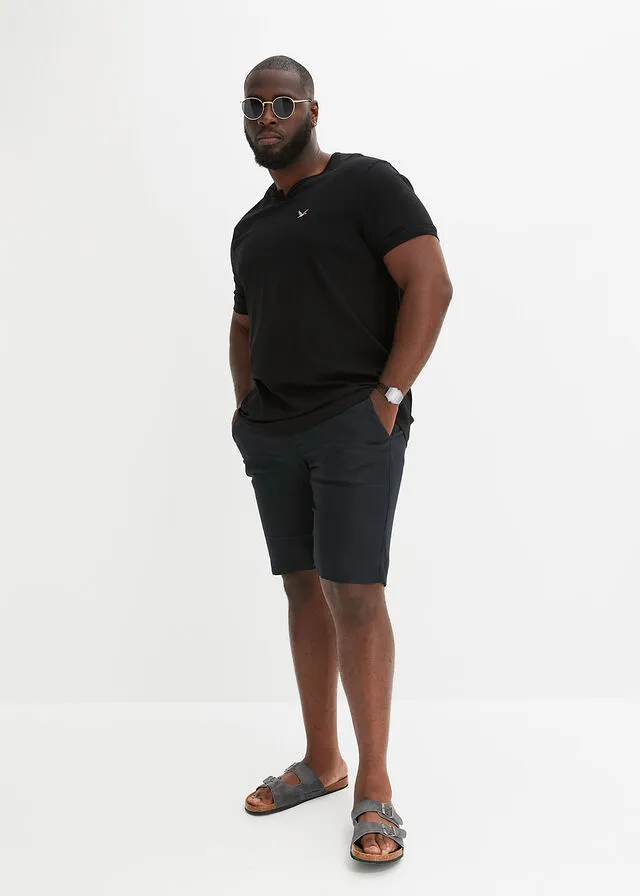 CAMISETA CON CORTE CóMODO (2 UNIDADES) BLANCONEGRO